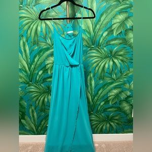 Turquoise maxi dress